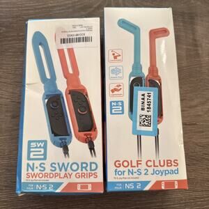 Nintendo Switch 2 Sword & Golf Grips Joy-Con Accessories Brand New